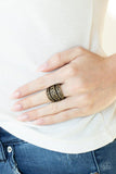 Paparazzi FRILLED To Be Here - Brass - Veronica's Jewelry Paradise, LLC