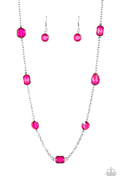 Paparazzi Glassy Glamorous - Pink - Veronica's Jewelry Paradise, LLC
