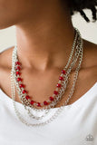 Paparazzi Extravagant Elegance - Red - Veronica's Jewelry Paradise, LLC