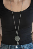 Paparazzi Mandala Garden - Silver Lanyard - Veronica's Jewelry Paradise, LLC