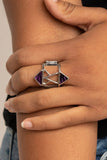 Paparazzi Making Me Edgy - Purple - Veronica's Jewelry Paradise, LLC