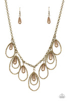 Paparazzi Rustic Ritz Necklace - Brass - Veronica's Jewelry Paradise, LLC