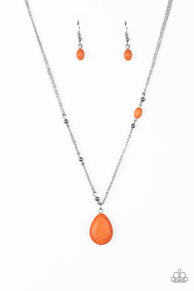 Paparazzi Peaceful Prairies- Orange - Veronica's Jewelry Paradise, LLC