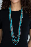 Paparazzi Industrial Vibrance - Blue - Veronica's Jewelry Paradise, LLC