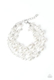 Paparazzi Until the End of Timeless - white - Veronica's Jewelry Paradise, LLC