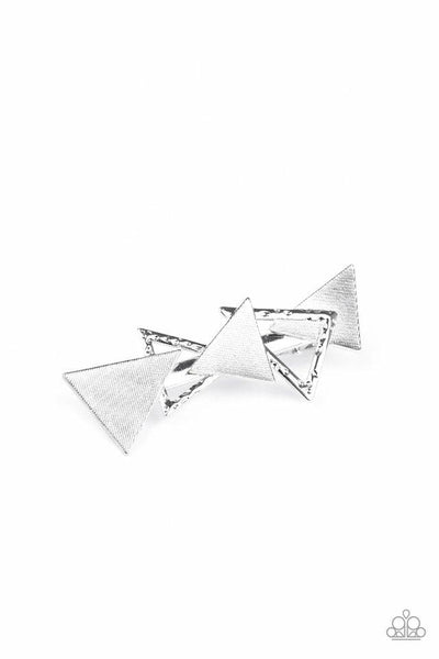 Paparazzi Know All The TRIANGLES - Silver - Veronica's Jewelry Paradise, LLC