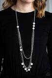 Paparazzi Modern Musical - White - Veronica's Jewelry Paradise, LLC