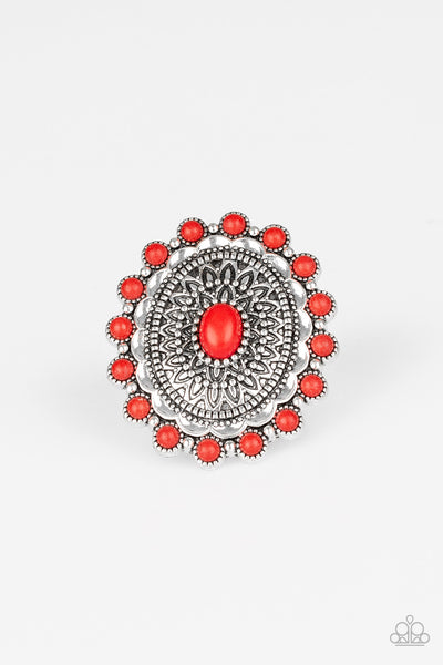 Paparazzi Mesa Mandala - Red - Veronica's Jewelry Paradise, LLC