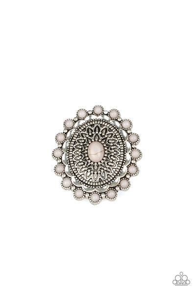 Paparazzi Mesa Mandala - Silver - Veronica's Jewelry Paradise, LLC