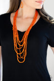 PAPARAZZI TOTALLY TONGA - ORANGE - Veronica's Jewelry Paradise, LLC