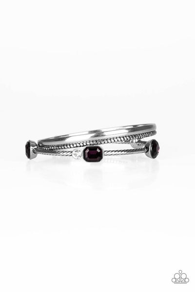 Paparazzi City Slicker Sleek - Purple - Veronica's Jewelry Paradise, LLC