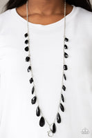 Paparazzi GLOW And Steady Wins The Race- Black Lanyard - Veronica's Jewelry Paradise, LLC