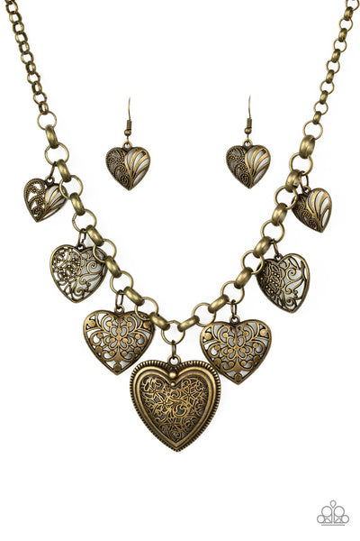 Paparazzi Love Lockets- Brass - Veronica's Jewelry Paradise, LLC