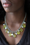 Paparazzi No Tears Left To Cry Necklace - Yellow - Veronica's Jewelry Paradise, LLC