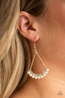 Paparazzi Top to Bottom Pearls- Gold - Veronica's Jewelry Paradise, LLC