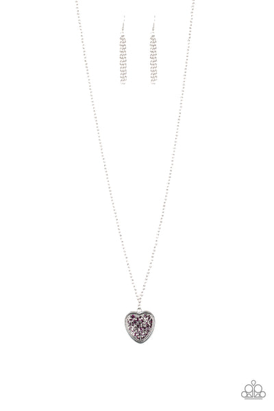 Paparazzi Heart of SPARKLE- Purple - Veronica's Jewelry Paradise, LLC