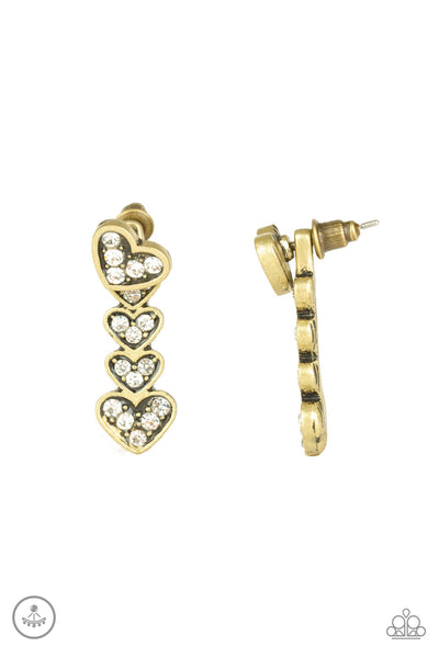 Paparazzi Heartthrob Twinkle- Brass - Veronica's Jewelry Paradise, LLC