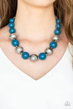 Paparazzi Floral Fusion Necklace - Blue - Veronica's Jewelry Paradise, LLC