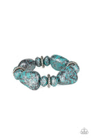 Paparazzi Stone Age Envy- Blue - Veronica's Jewelry Paradise, LLC