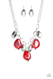 Paparazzi Looking Glass Glamorous - Red - Veronica's Jewelry Paradise, LLC