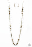 Paparazzi Wall Street Waltz - Brass - Veronica's Jewelry Paradise, LLC