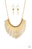 Paparazzi Metallic Mane - Gold - Veronica's Jewelry Paradise, LLC