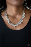 Paparazzi Downstage Dazzle - White - Veronica's Jewelry Paradise, LLC