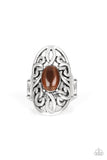 Paparazzi GLEAM Big - Brown - Veronica's Jewelry Paradise, LLC