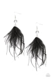 Paparazzi Feathered Flamboyance - Black - Veronica's Jewelry Paradise, LLC