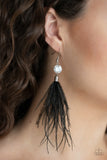 Paparazzi Feathered Flamboyance - Black - Veronica's Jewelry Paradise, LLC