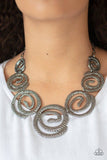 Paparazzi Statement Swirl - Black - Veronica's Jewelry Paradise, LLC
