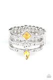 Paparazzi Triple Throne Twinkle - Yellow - Veronica's Jewelry Paradise, LLC