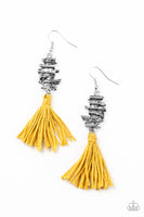 Paparazzi Tiki Tassel- Yellow - Veronica's Jewelry Paradise, LLC