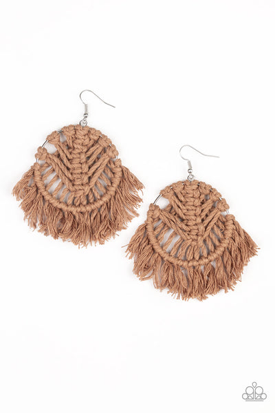 Paparazzi All About MACRAME- Brown - Veronica's Jewelry Paradise, LLC