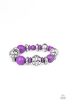 Paparazzi Majestic Masonry - Purple - Veronica's Jewelry Paradise, LLC