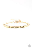 Paparazzi Dream Out Loud - Gold - Veronica's Jewelry Paradise, LLC