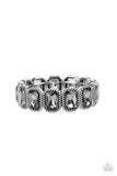 Paparazzi Studded Smolder - Silver - Veronica's Jewelry Paradise, LLC