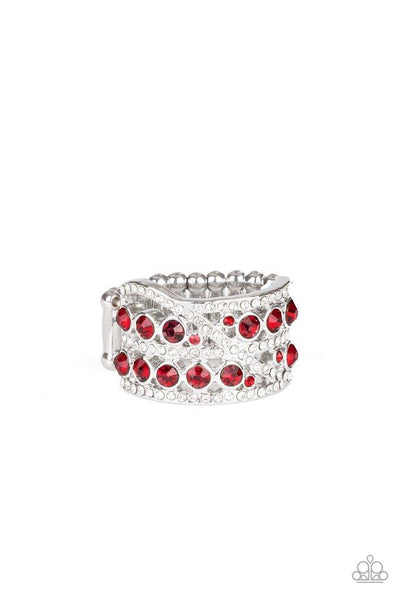 Paparazzi Elegant Effervescence - Red - Veronica's Jewelry Paradise, LLC