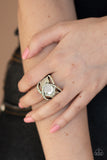 Paparazzi Triple Crown Twinkle Ring - Brass - Veronica's Jewelry Paradise, LLC