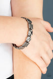 Paparazzi HAMMERED HARMONY - BLACK - Veronica's Jewelry Paradise, LLC