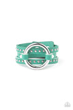Paparazzi Studded Statement-Maker - Green - Veronica's Jewelry Paradise, LLC