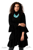 The Amy - Paparazzi Zi Necklace Crackle Turquoise Teardrop - Veronica's Jewelry Paradise, LLC