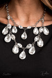 The Sarah - Paparazzi Zi Necklace Clear Teardrop - Veronica's Jewelry Paradise, LLC