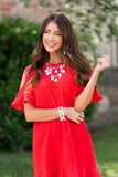 The Sarah - Paparazzi Zi Necklace Clear Teardrop - Veronica's Jewelry Paradise, LLC