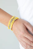 Paparazzi Stacked Showcase - Yellow - Veronica's Jewelry Paradise, LLC