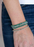 Paparazzi Crystal Crush - Green - Veronica's Jewelry Paradise, LLC