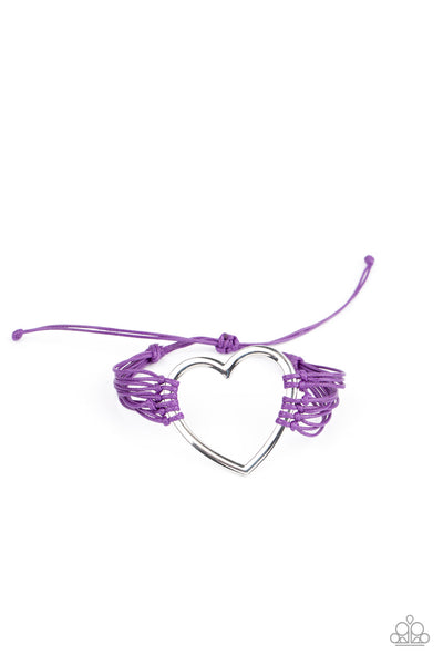 Paparazzi Playing With My HEARTSTRINGS - Purple - Veronica's Jewelry Paradise, LLC