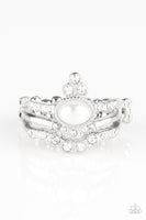 Paparazzi Timeless Tiaras - White - Veronica's Jewelry Paradise, LLC