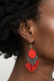 Paparazzi  Jurassic Juxtaposition - Red - Veronica's Jewelry Paradise, LLC