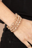 Paparazzi Girly Girl Glimmer - Brown - Veronica's Jewelry Paradise, LLC